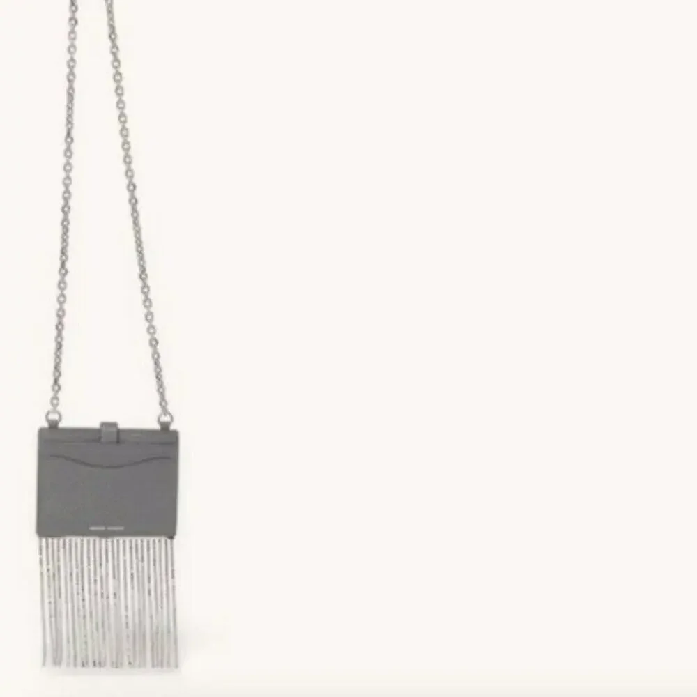 Rebecca Minkoff Leather Card Case on Chain